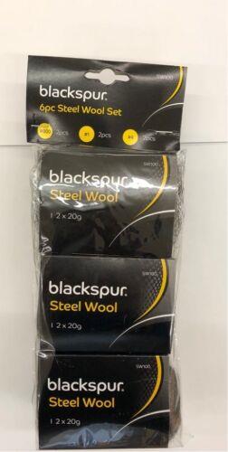 Blackspur 6pc Steel Wool Set Blackspur 6pc Steel Wool Set